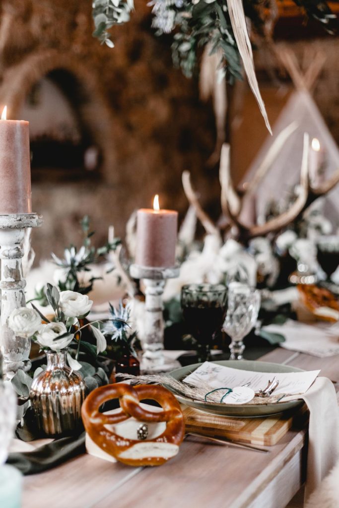 Alpenhochzeit im Dirndl