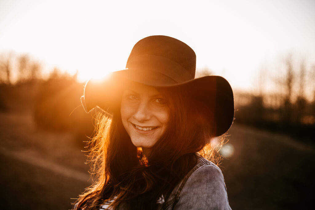 Sonnenuntergang und Babybauch // bedburg